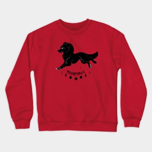 Moon Phase Nordic Wolf Crewneck Sweatshirt